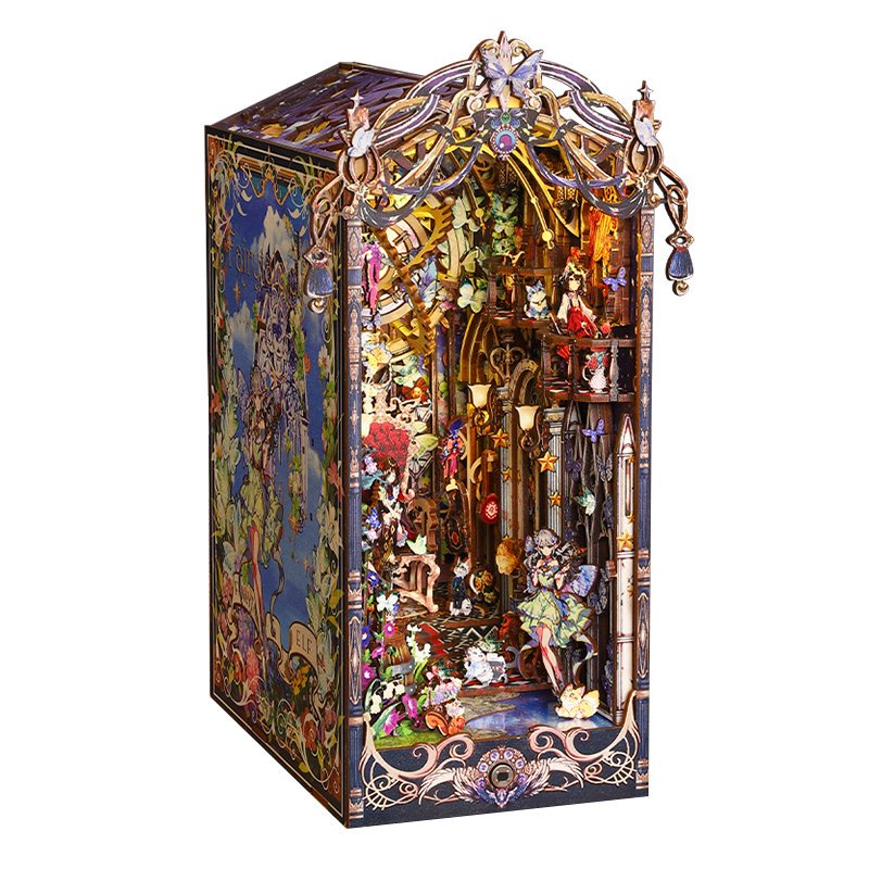 Fairy Tale Elf 3D Wooden Bookend Set