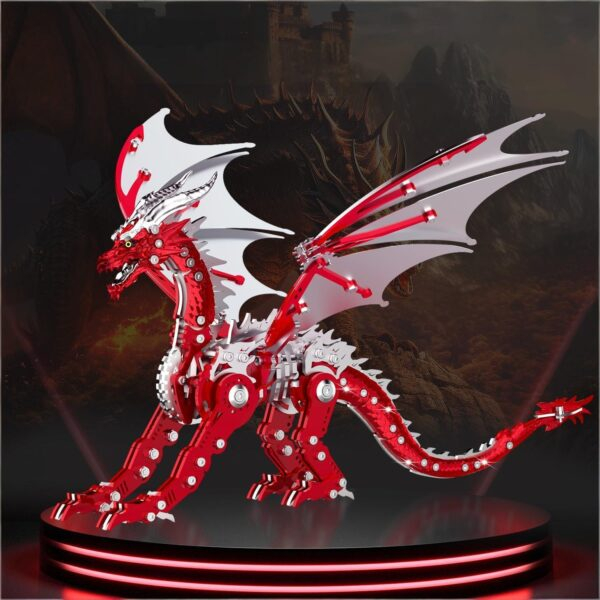 Metal Dragon Puzzle Building Set,Collectible Mechanical Engineering Crafts