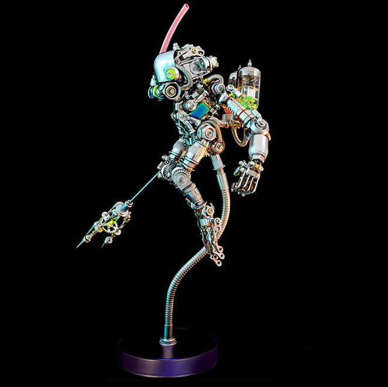 Diving Ape Model Kit Jigsaw - Cyberpunk DIY Ornament