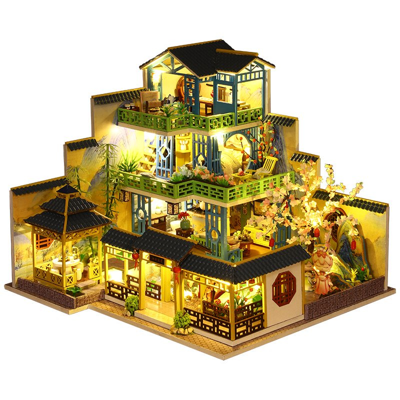 Fuchun Mountain Retreat 3D Wooden Miniature Model Kit