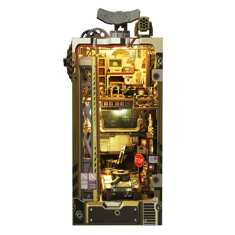 Military Base 3D Wooden Bookend Set