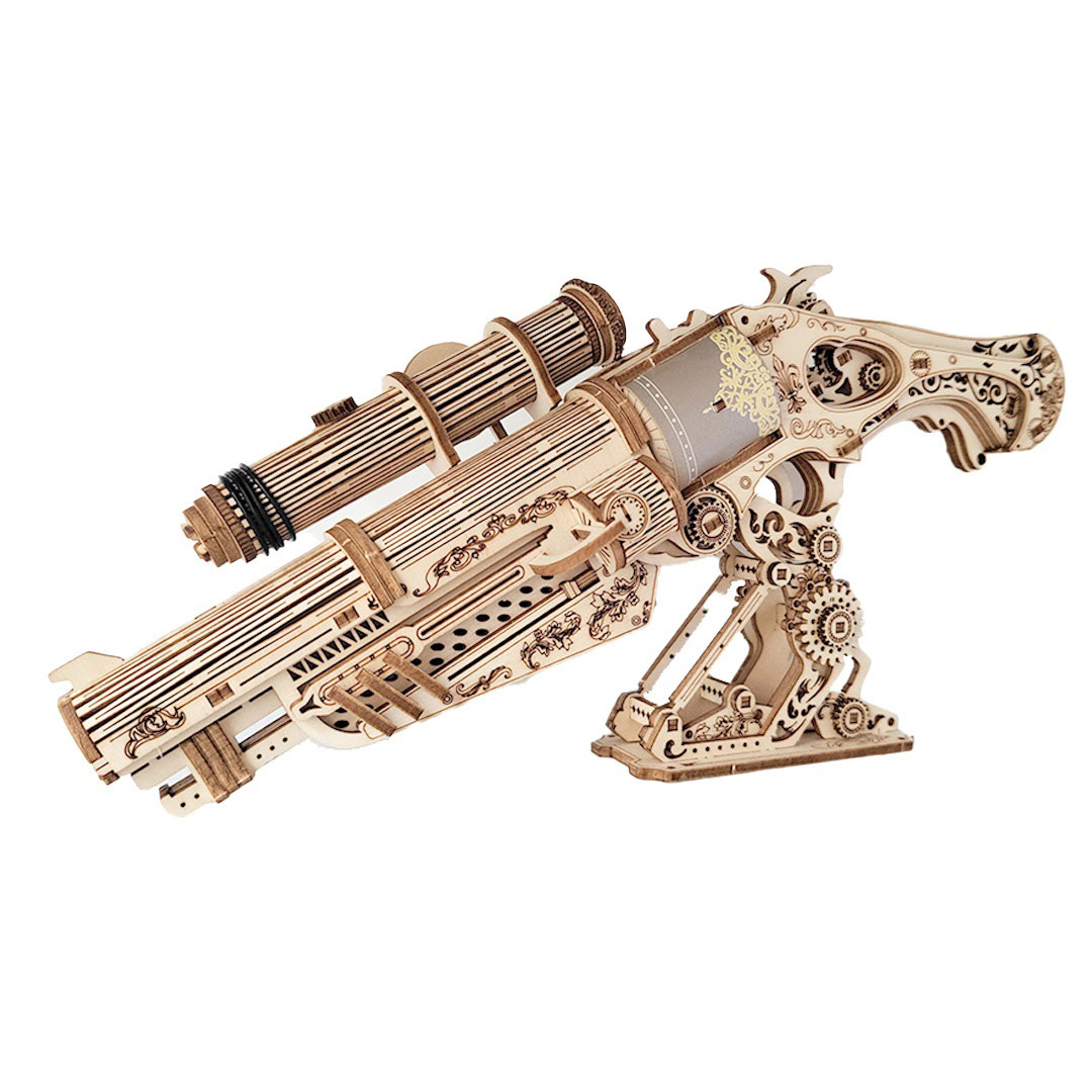 Punk Firearm Ranger 3D Wooden Model Kit - Assemble Your Steampunk Masterpiece