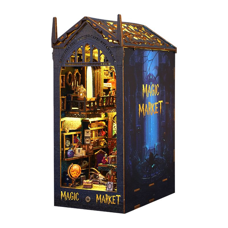 Magic Market 3D Wooden Bookend Set