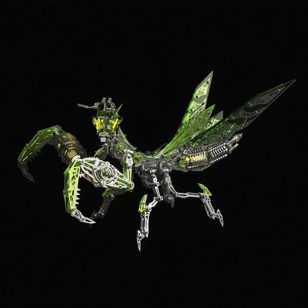 Unleash the Crystalline Hunter: The "Mantis" 3D Metal Crystal Dragon Model