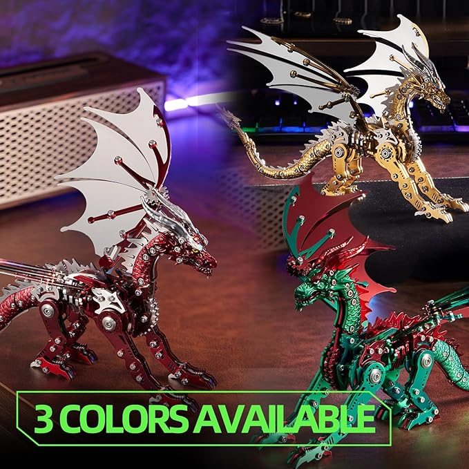 Metal Dragon Puzzle Building Set,Collectible Mechanical Engineering Crafts - Image 2