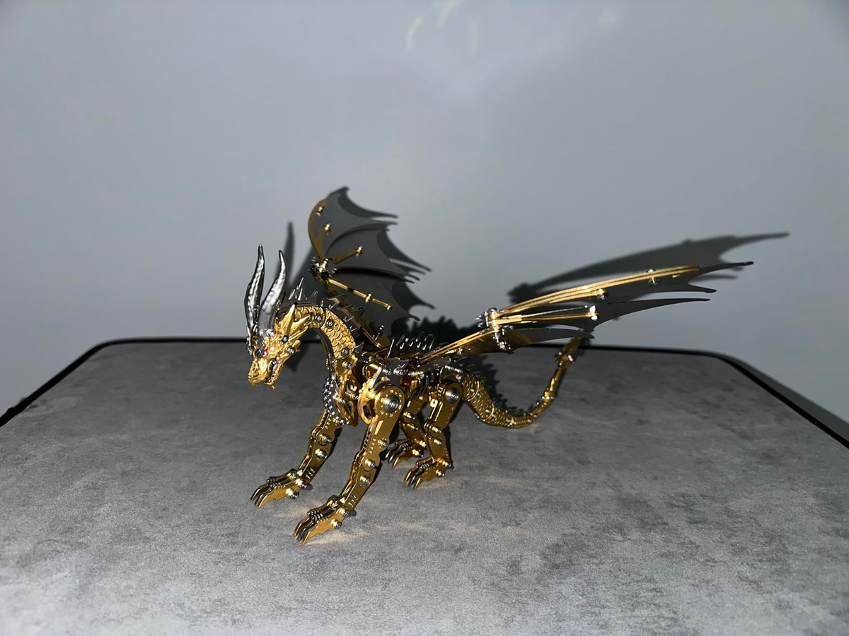 Click to view full screen Metal Dragon Puzzle Building Set,Collectible Mechanical Engineering Crafts photo review
