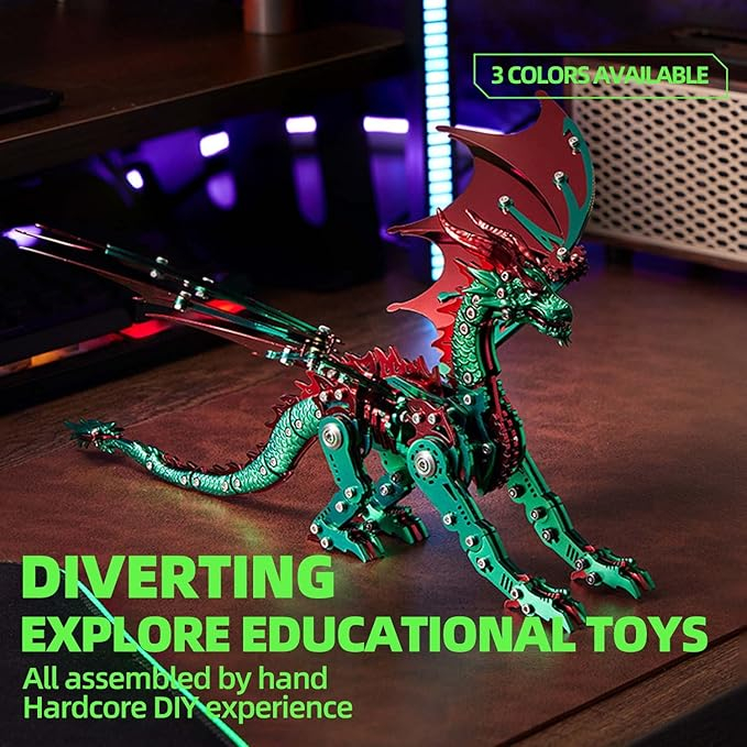 Metal Dragon Puzzle Building Set,Collectible Mechanical Engineering Crafts - Image 9