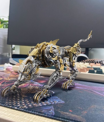 Leopard 3D Metal Puzzle for Adults and Teens, Mechanical Assembly Models photo review