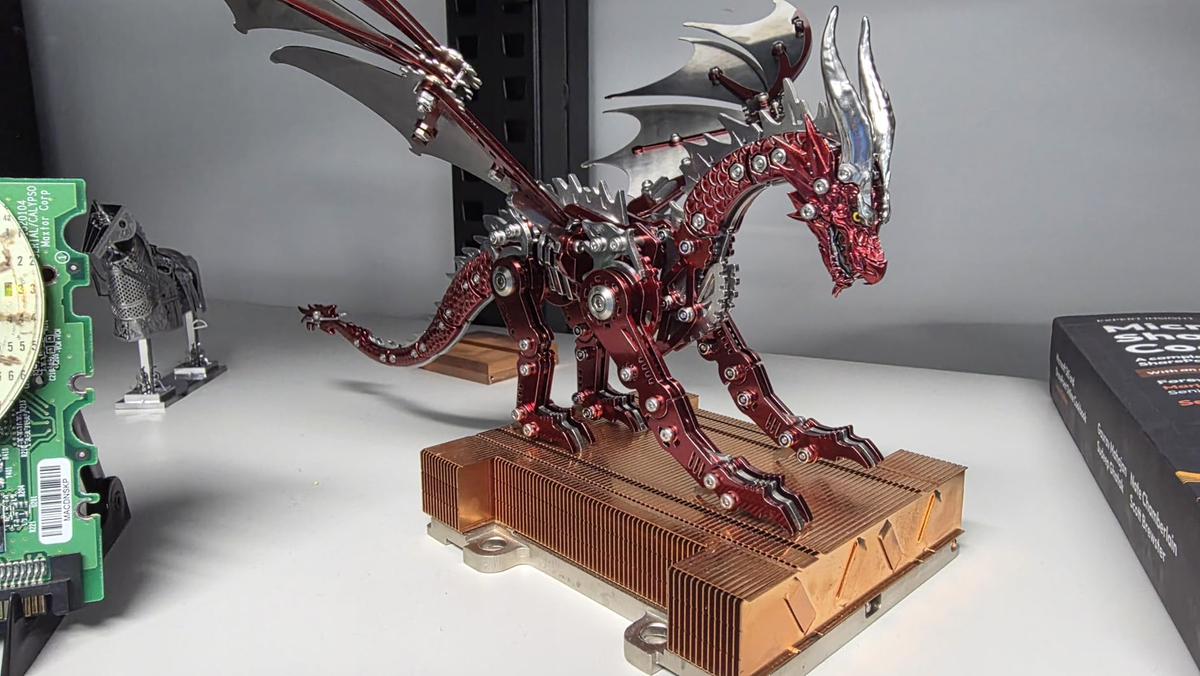 Click to view full screen Metal Dragon Puzzle Building Set,Collectible Mechanical Engineering Crafts photo review
