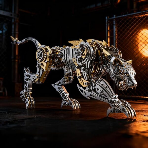 Leopard 3D Metal Puzzle for Adults and Teens, Mechanical Assembly Models