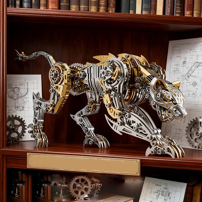 Leopard 3D Metal Puzzle for Adults and Teens, Mechanical Assembly Models - Image 2