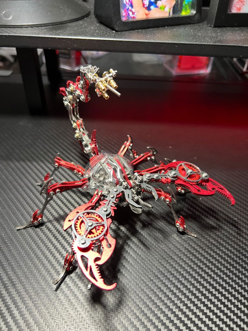 Unleash the Ironclad Stalker: The "Scorpion" 3D Metal Mechanical Model Kit photo review
