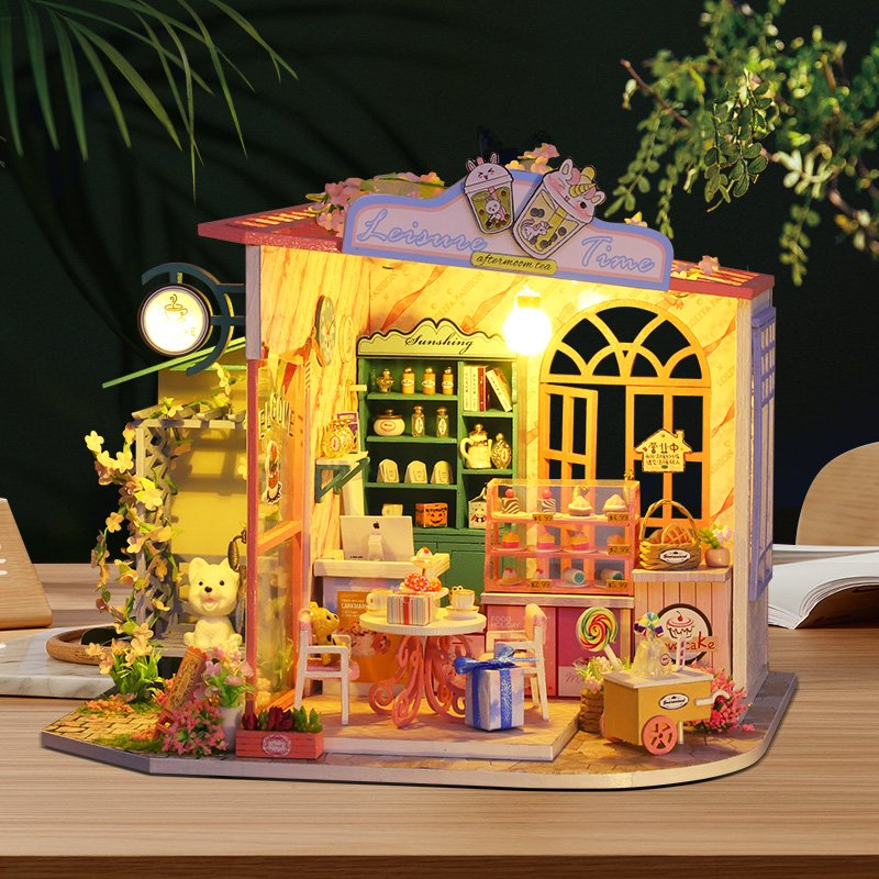 Tea Time Memories 3D Wooden Micro House - Image 2
