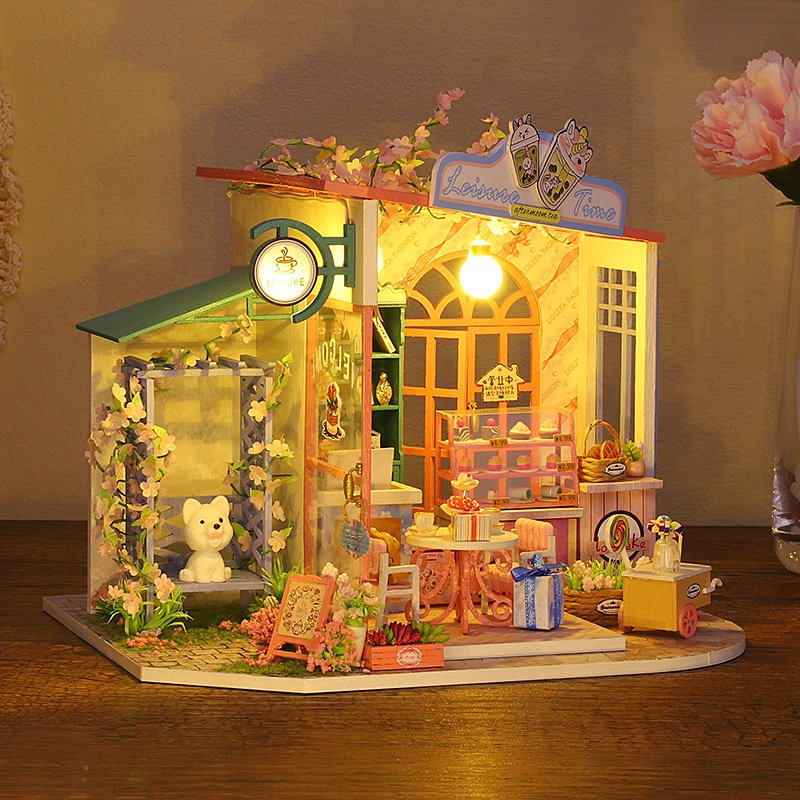Tea Time Memories 3D Wooden Micro House - Image 3