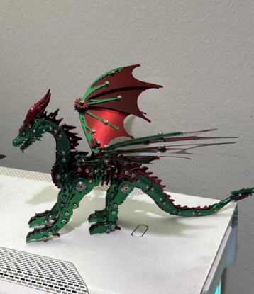 Click to view full screen Metal Dragon Puzzle Building Set,Collectible Mechanical Engineering Crafts photo review