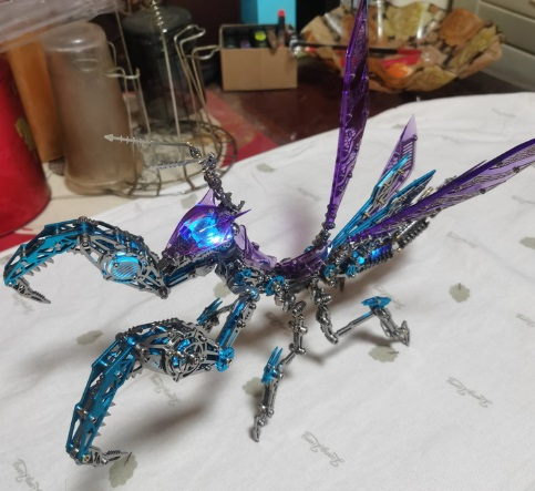Unleash the Crystalline Hunter: The "Mantis" 3D Metal Crystal Dragon Model photo review